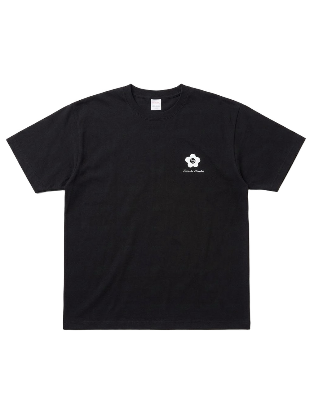 Printstar Japanese Flower Graphic T-Shirt Black Medium
